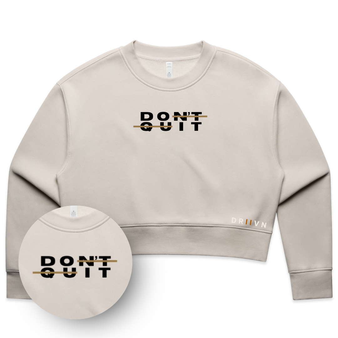 Do It Embroidered Cropped Crewneck