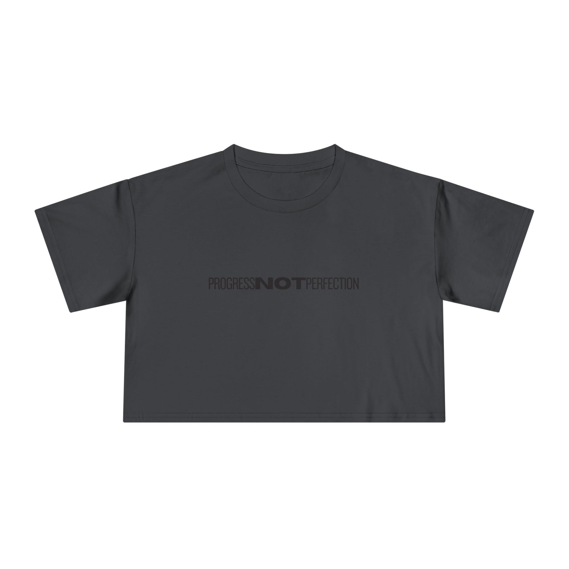 Progress Not Perfection Cropped Graphic Tee