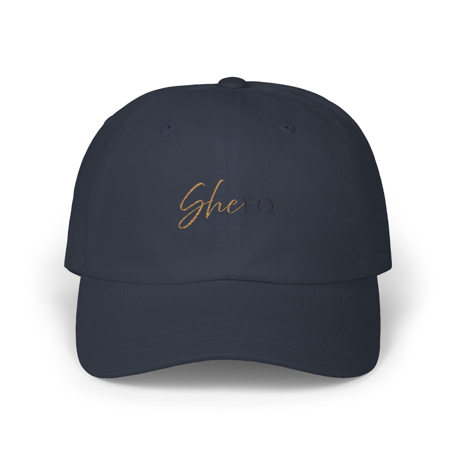 She E O Embroidered Dad Hat