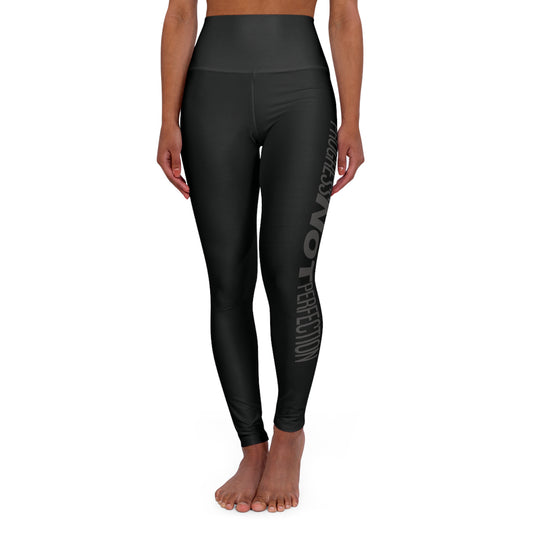 Progress Not Perfection High-Waisted Yoga Leggings