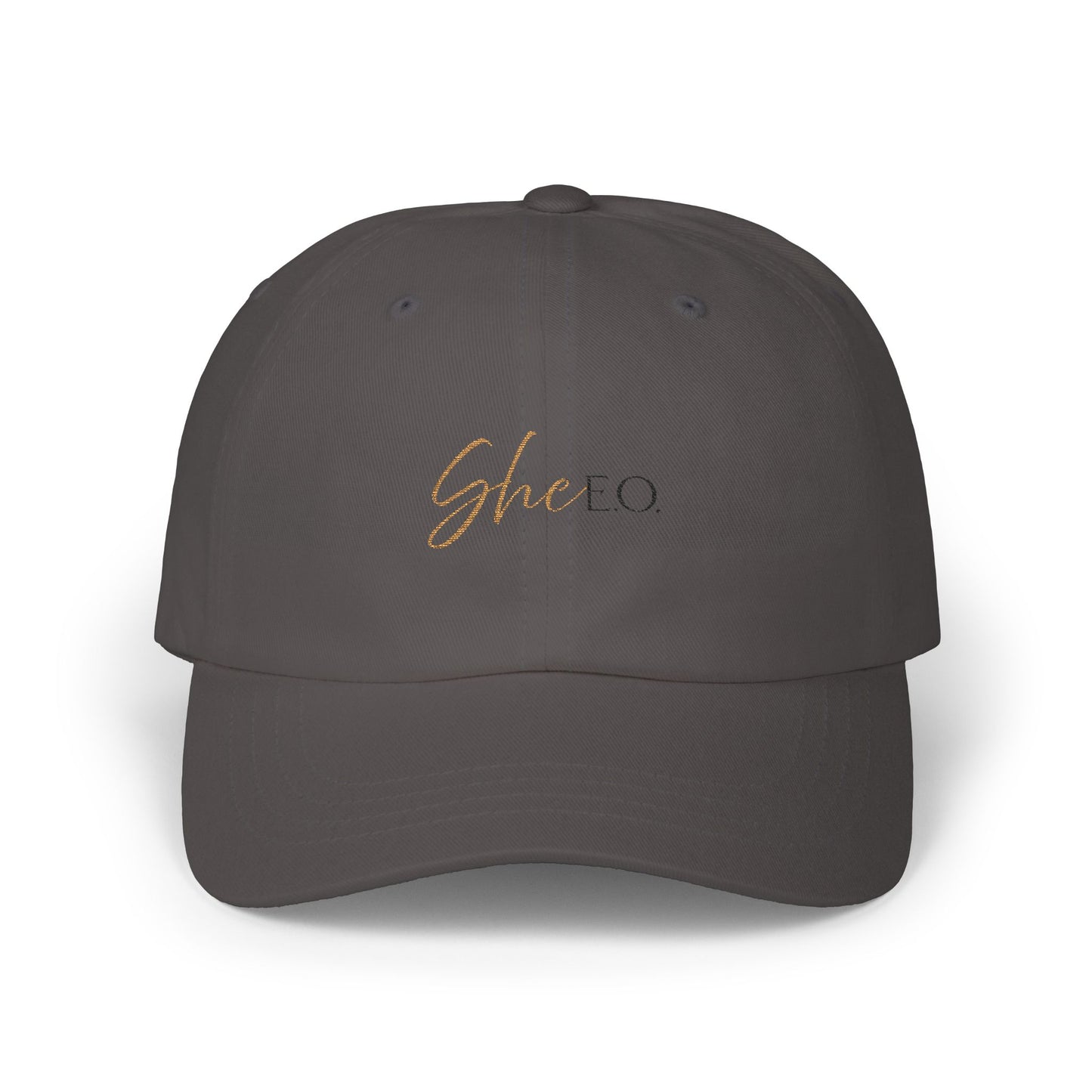 She E O Embroidered Dad Hat