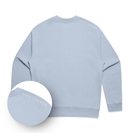 Never Look Back Embroidered Crewneck