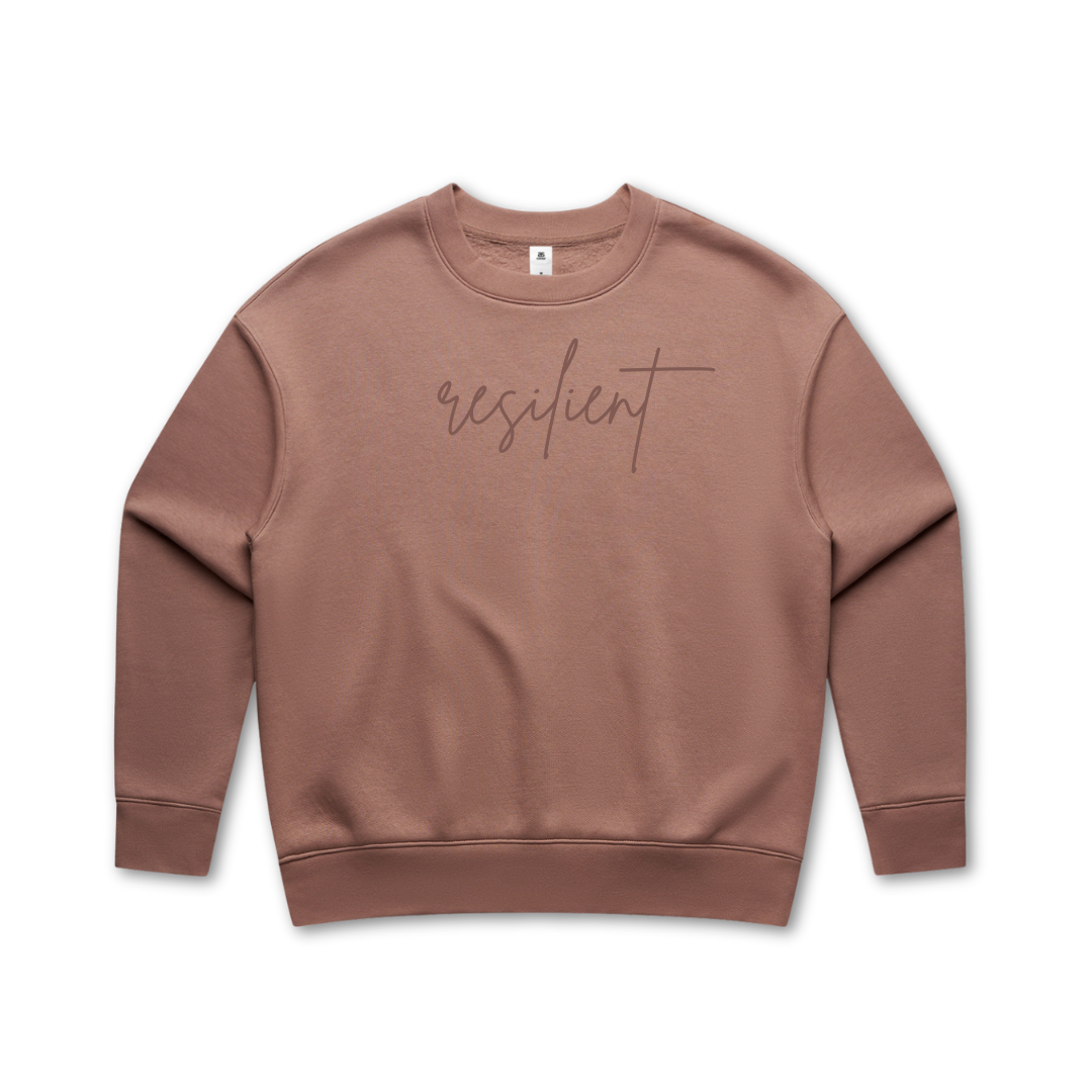resilient Embroidered Relax Crewneck