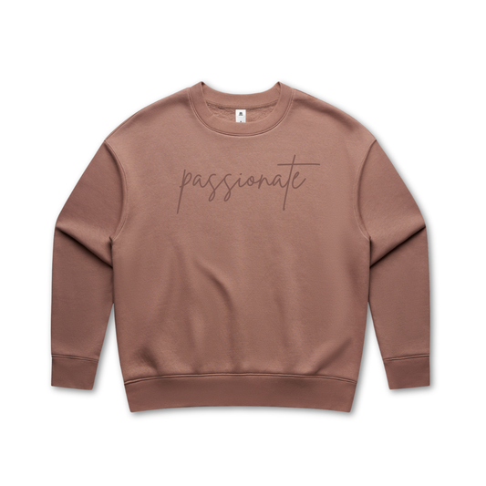passionate Embroidered Relax Crewneck