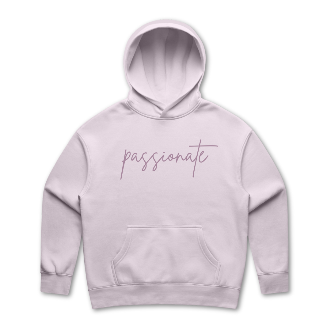 passionate Embroidered Relax Hoodie