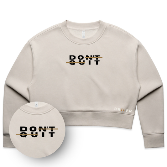 Do It Embroidered Cropped Crewneck