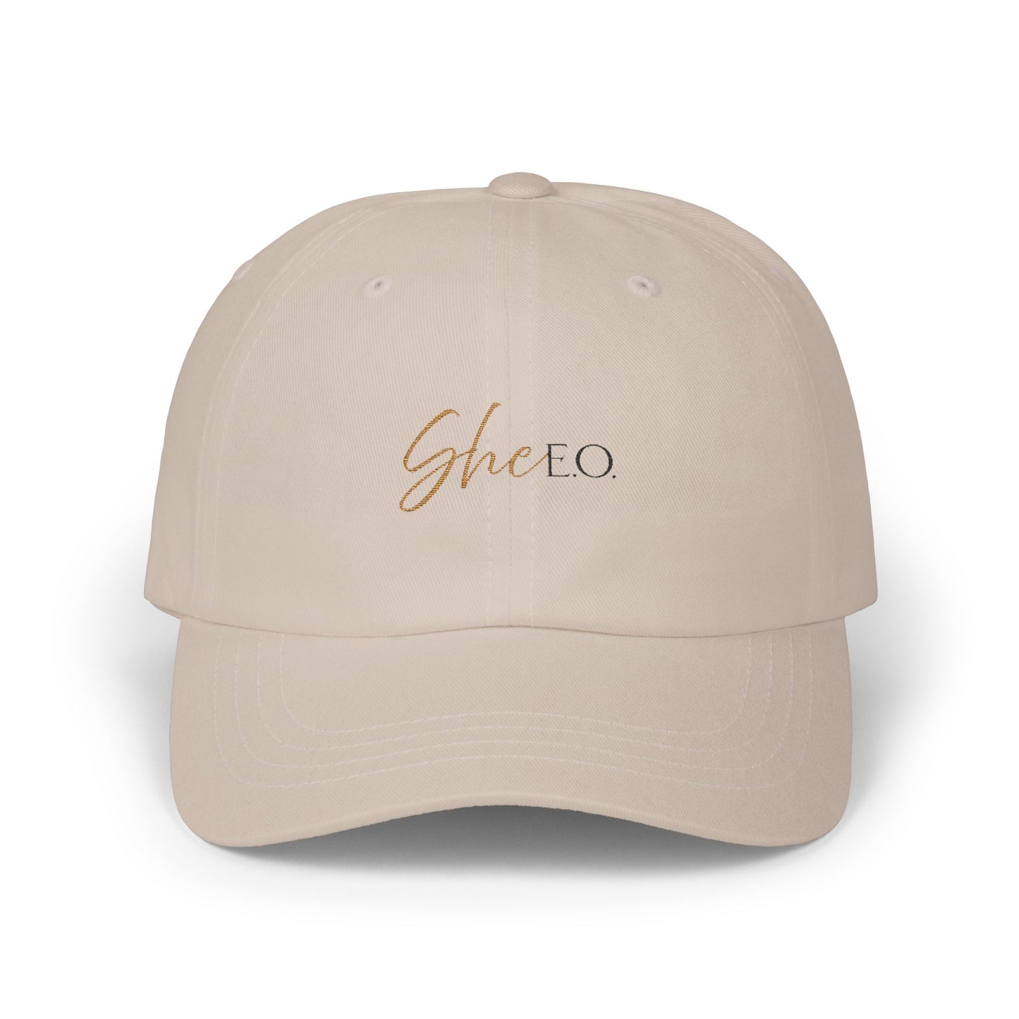 She E O Embroidered Dad Hat