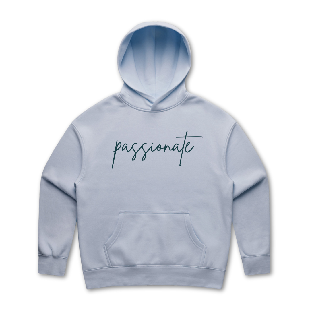 passionate Embroidered Relax Hoodie