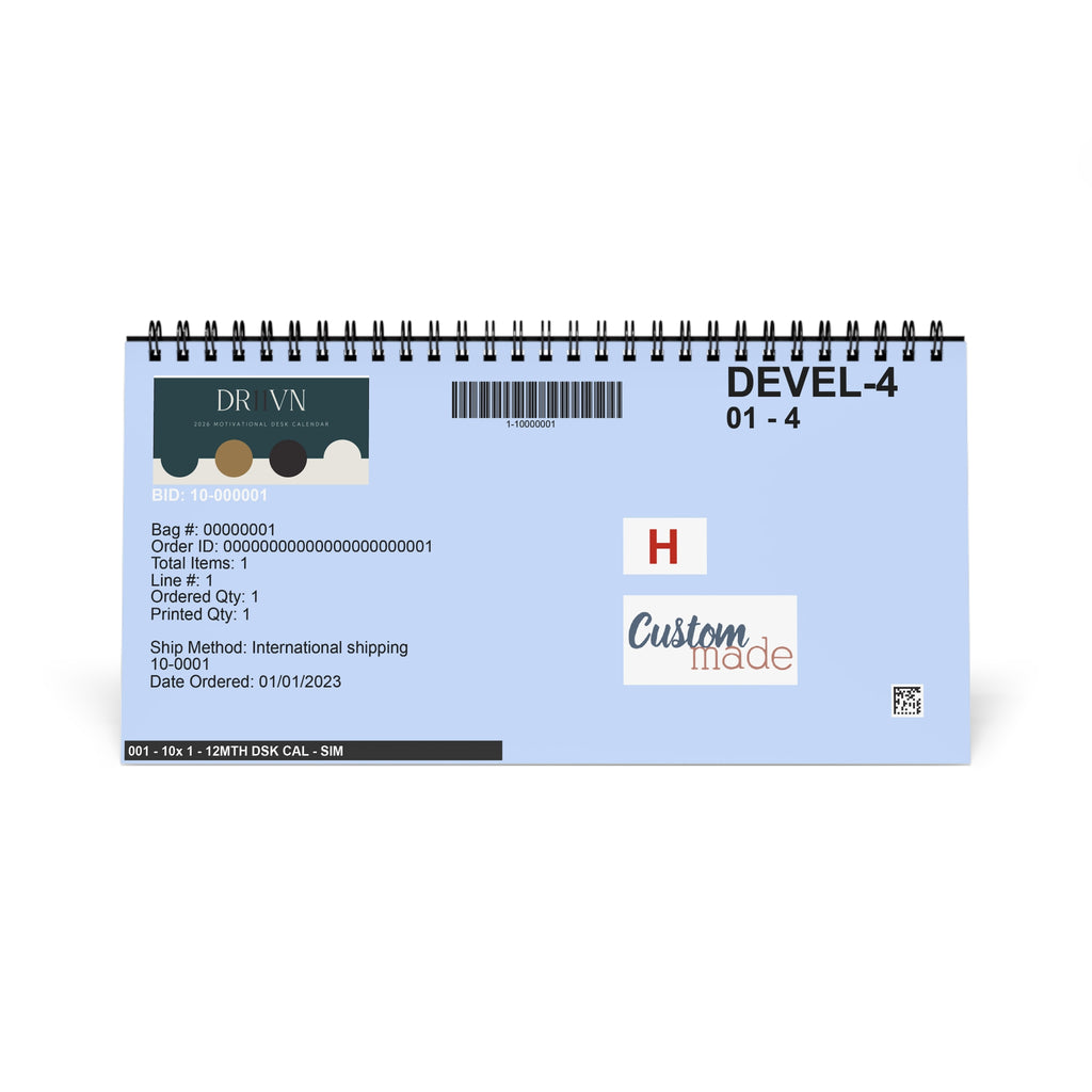 2026 Motivational Desktop Calendar
