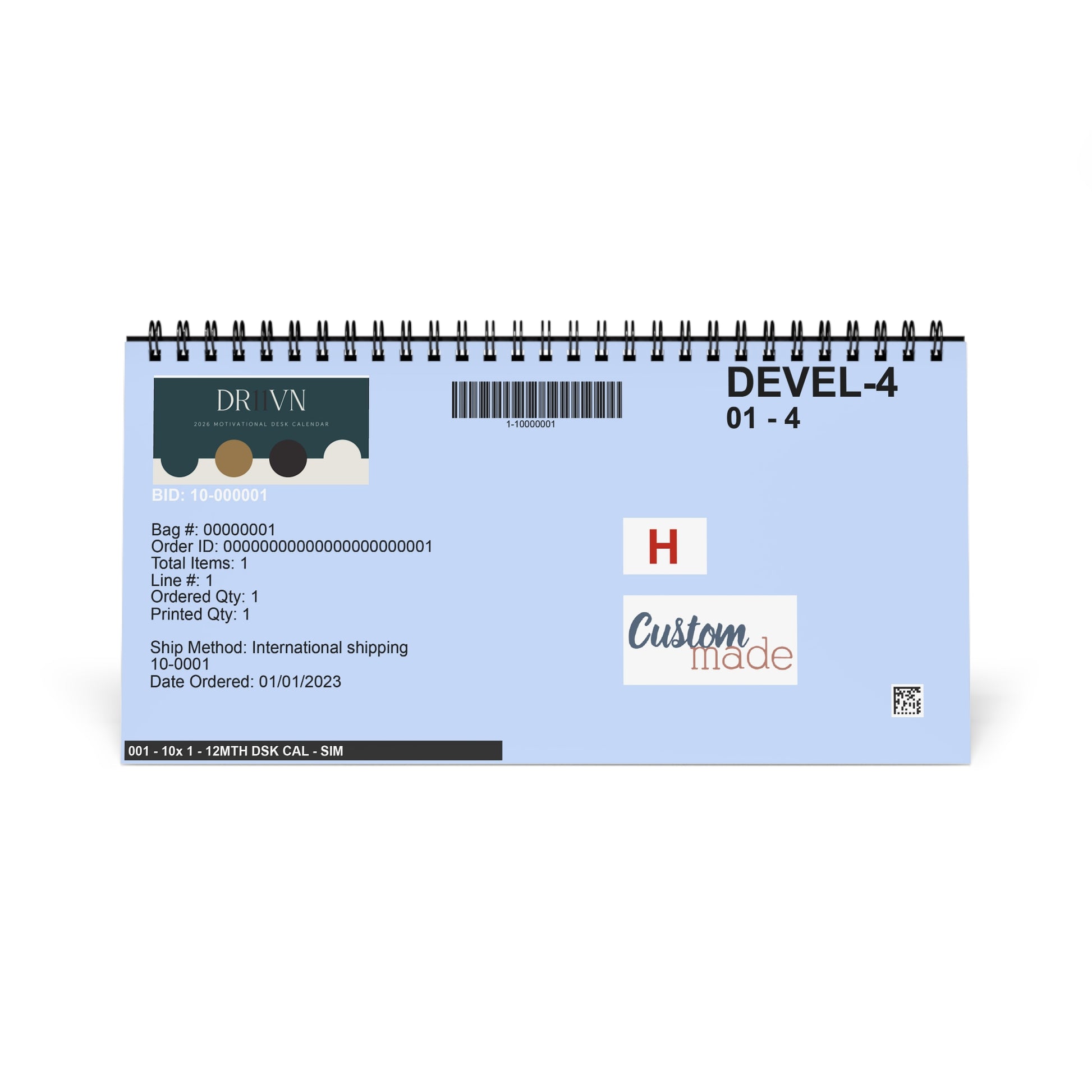 2026 Motivational Desktop Calendar