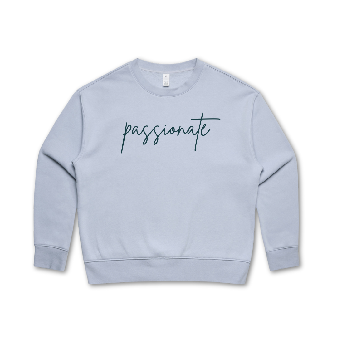 passionate Embroidered Relax Crewneck