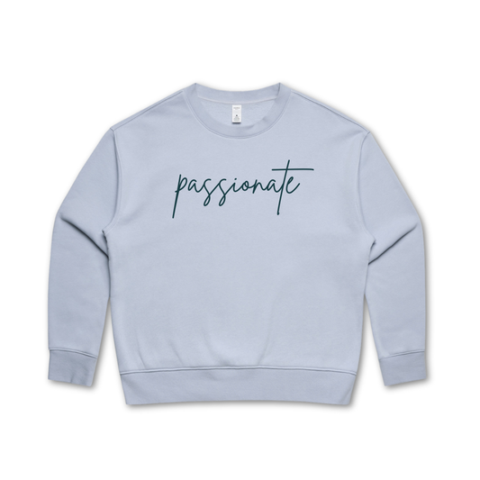passionate Embroidered Relax Crewneck