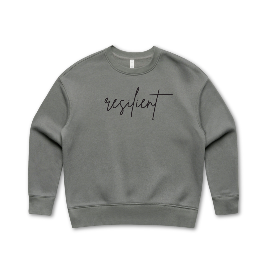 resilient Embroidered Relax Crewneck