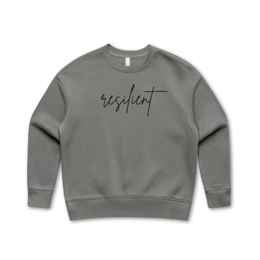 resilient Embroidered Relax Crewneck