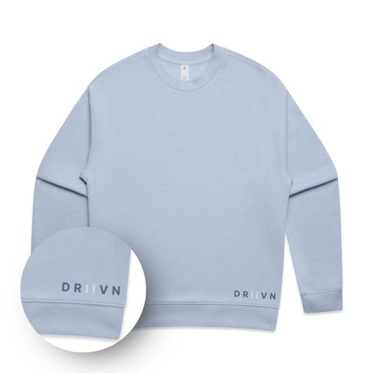 Never Look Back Embroidered Crewneck